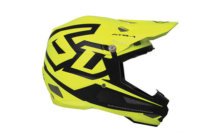 6D ATB-1 Carbon Macro Helmet-Matte Yellow/Black