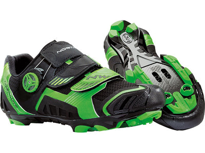 Northwave Nirvana Clipless Shoes-Fluorescent Green/Black