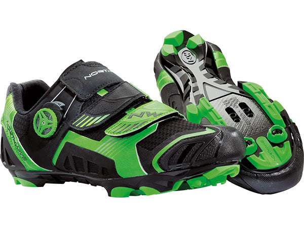 Northwave Nirvana Clipless Shoes-Fluorescent Green/Black - 1