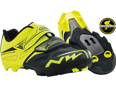 Northwave Spike Pro Clipless Shoes-Yellow/Black