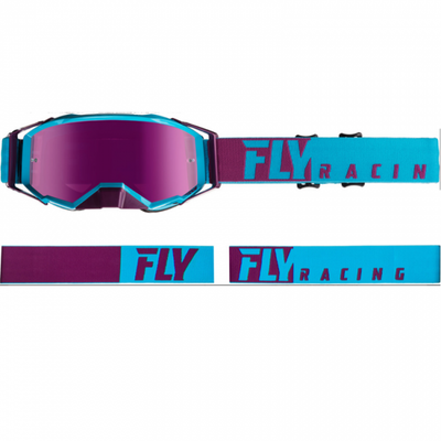 Fly Racing 2019 Zone Pro Goggles-Blue/Port/Pink Mirror