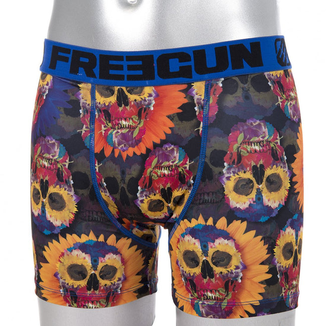 Freegun Boxer Shorts-Skull/Flowers - 1
