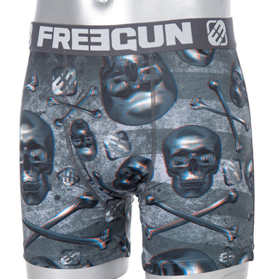 Freegun Boxer Shorts-3D Skull