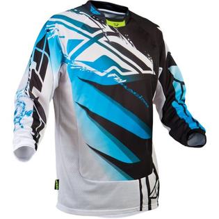 Fly Racing Kinetic Inversion Mesh BMX Race Jersey-Blue/White