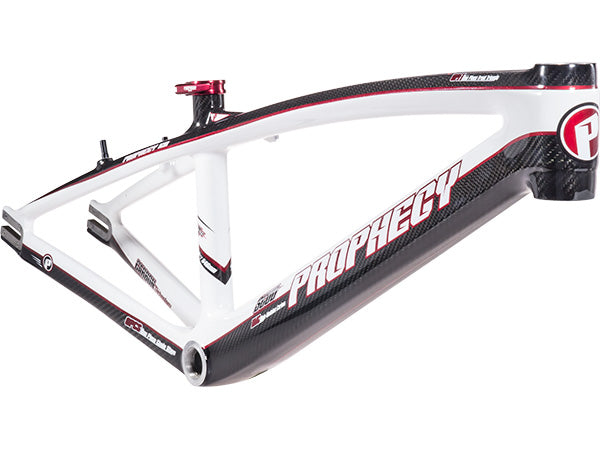 Prophecy Scud Carbon BMX Race Frame-Black/White/Red at J&R