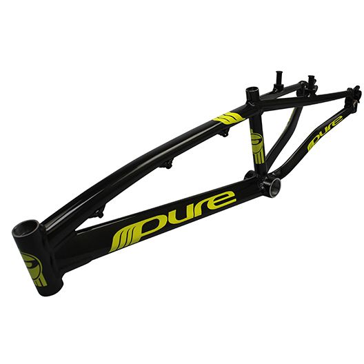 Pure V4 BMX Race Frame-Black/Yellow - 2