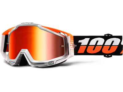 100% Racecraft Goggles-Ultrasonic-Mirrored Red Lens