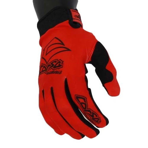 Corsa Unleashed Velcro BMX Race Gloves-Red/Black - 2
