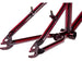 S&amp;M .38 Special Chromoly BMX Race Frame-Trans Red-Pro Plus - 3
