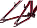 S&amp;M Speedwagon BMX Race Frame-Trans Red - 3
