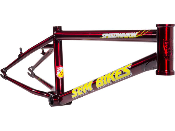 S&amp;M Speedwagon BMX Race Frame-Trans Red - 1