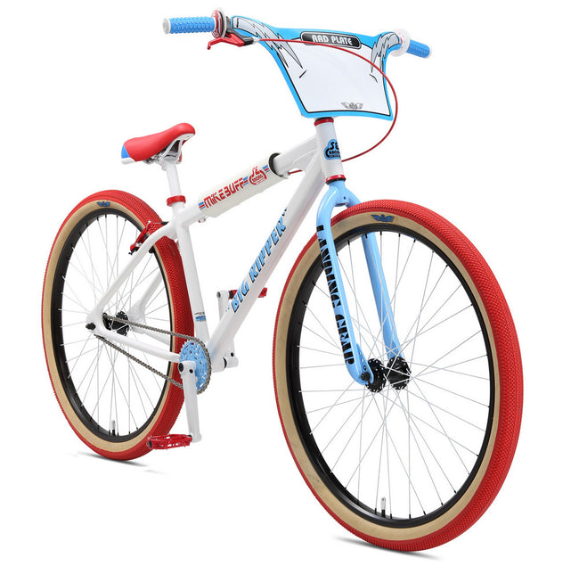SE Racing Mike Big Ripper 29&quot; BMX Bike-White/Red/Blue - 3