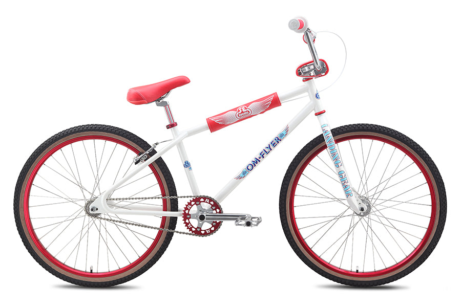 SE Racing 2015 OM Flyer BMX Bike 26 White at J R Bicycles J R Bicycles Inc