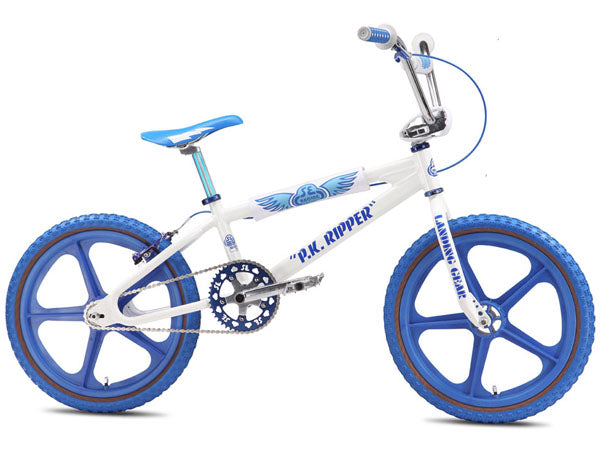 SE Racing Ripper Looptail BMX Bike-White/Blue - 1