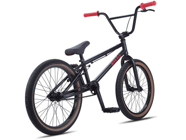 SE Bikes Hoodrich BMX Bike-Matte Black w/Red - 3