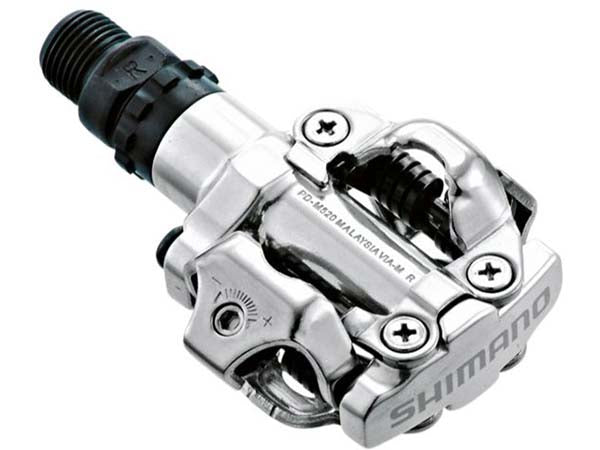 Shimano Deore PD-M520 Clipless Pedals-Silver/Black - 1
