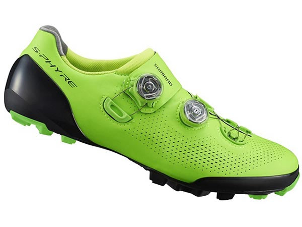 Shimano 2019 S-Phyre Racing Clipless Shoes-Green - 1