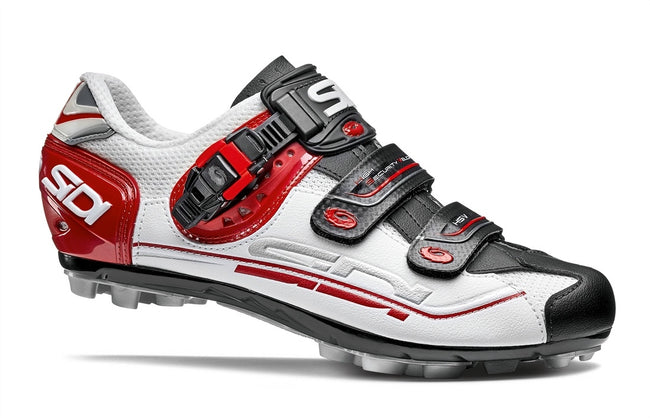 Sidi Dominator 7 Clipless Shoes - White/Black/Red - 1