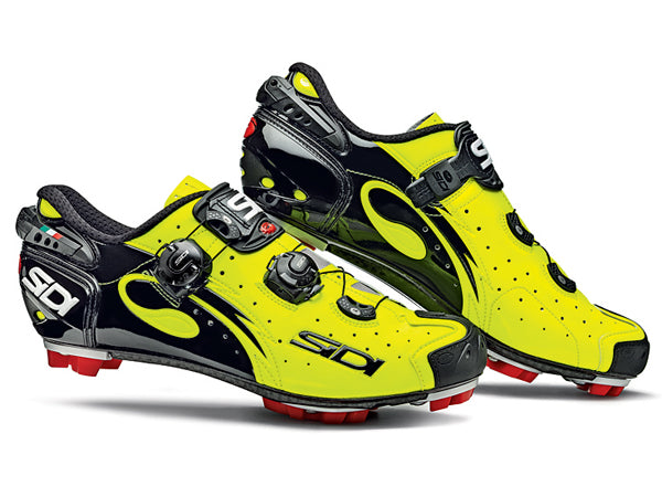 Sidi Drako SRS Carbon Clipless Shoes-Yellow - 1
