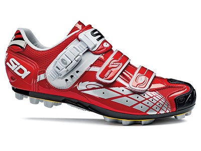 Sidi Spider SRS Mesh Clipless Shoes-Black/Red