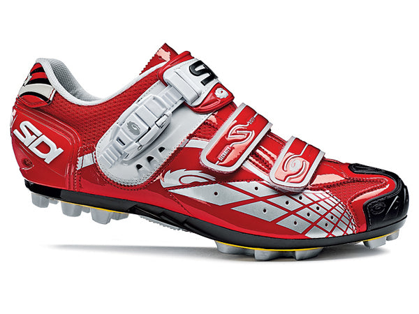 Sidi Spider SRS Mesh Clipless Shoes-Black/Red - 1