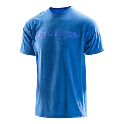 Troy Lee Designs Signature T-Shirt - Heather Royal Blue