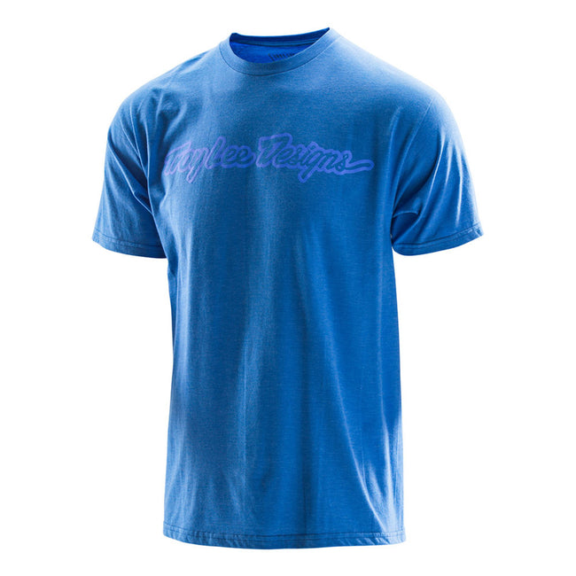 Troy Lee Designs Signature T-Shirt - Heather Royal Blue - 1