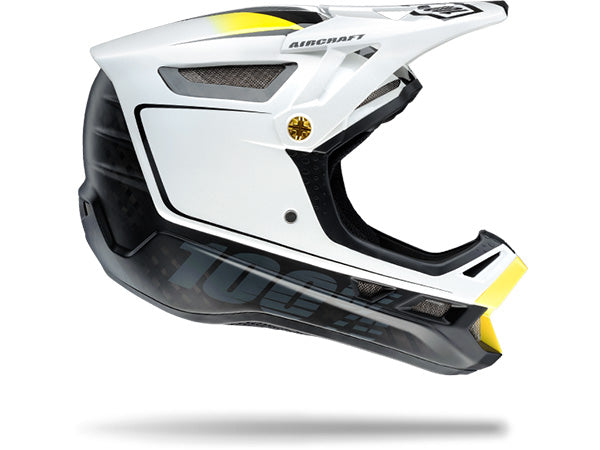 100% Aircraft Downhill Helmet-Bi-Turbo White - 1