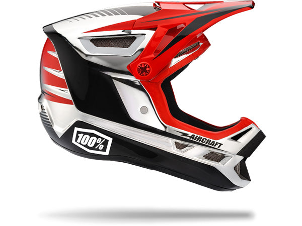 100% Aircraft Downhill Helmet-Twinblaze Chrome 100% Aircraft Downhill Helmet-Twinblaze Chrome