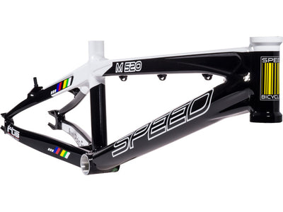 SpeedCo MSeries XLT Aluminum BMX Race Frame-Black/White