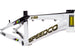 SpeedCo MSeries XLT Aluminum BMX Race Frame-White/Black - 1