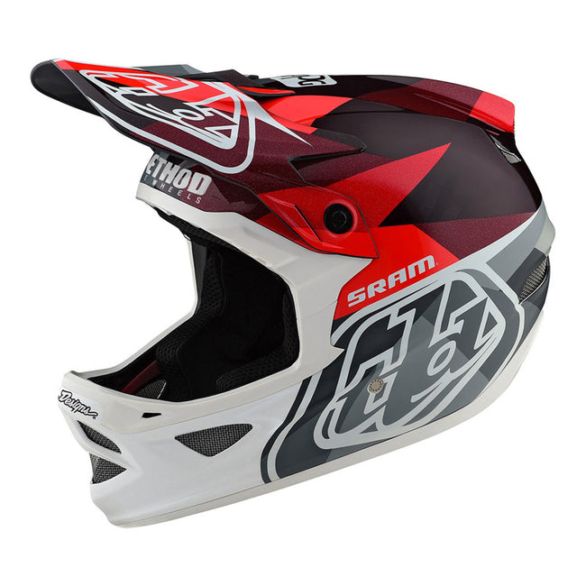 Troy Lee Designs D3 Carbon MIPS Jet SRAM Helmet-Red - 1