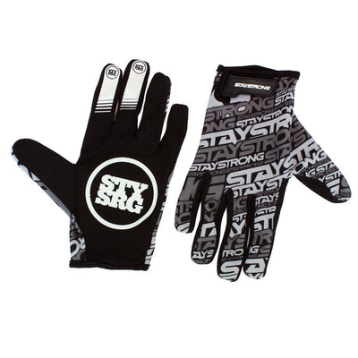 Stay Strong V3 Mash Up BMX Race Gloves-Black