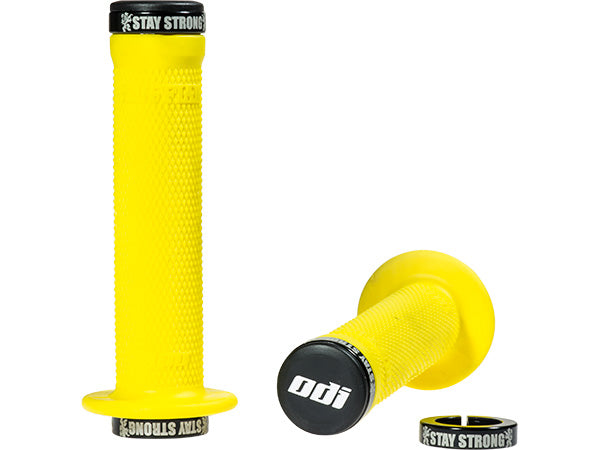 Stay Strong Flanged Lock-On Grips-Ltd Ed Yellow - 1