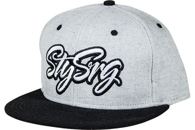 Stay Strong Snapback Hat-Grey/Black