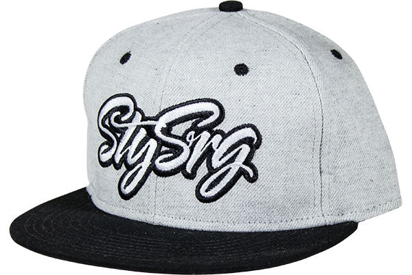 Stay Strong Snapback Hat-Grey/Black - 1