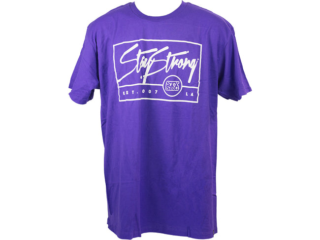 Stay Strong Est T-Shirt-Purple - 1