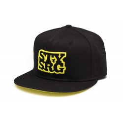 Stay Strong Snapback Hat-Black/Yellow