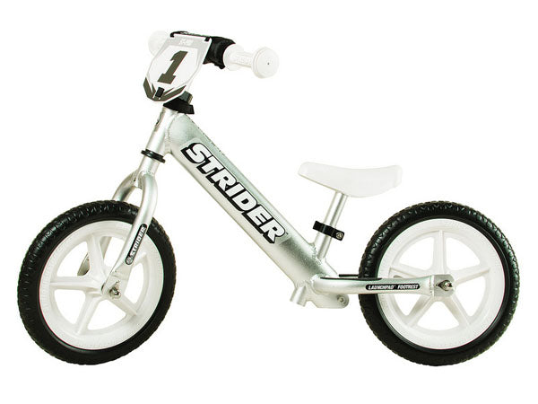 Strider ST Pro Balance Push Bike-Silver - 1
