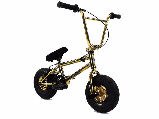 Fat Boy Thunder Bolt Stunt Mini Bike - Gold/Black - 1