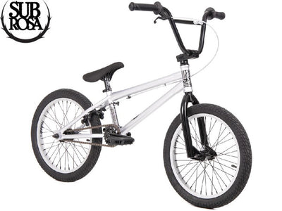 Subrosa Tiro BMX Bike-18"-Gloss Silver/Black