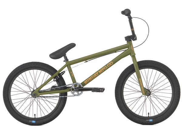 Sunday AM BMX Bike 20.5 TT Semi Matte Army Green