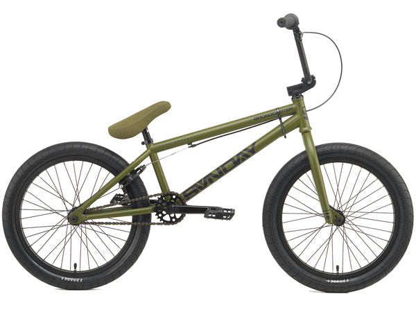 Sunday 2014 BroadCaster BMX Bike Matte Army Green at J R Bicycles J R Bicycles Inc