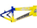 Supercross Envy V2 BMX Race Frame-Ltd Ed Yellow/Blue-Pro XXL - 1