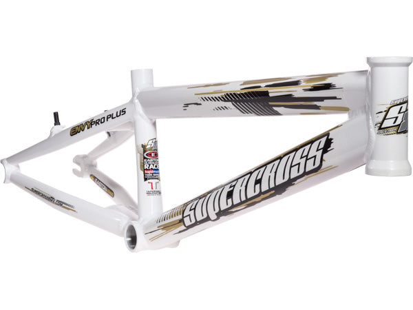 Supercross Envy V2 Aluminum BMX Race Frame-Pearl White - 1