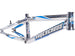 Supercross Envy V5 BMX Race Frame-Mirror Polished/Blue Stickers - 1