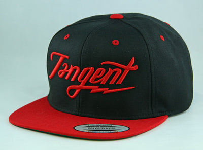 Tangent Bolt Snapback Hat-OSFA-Black/Red
