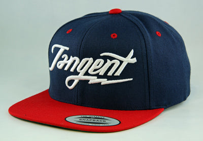 Tangent Bolt Snapback Hat-OSFA-Navy/Red/White