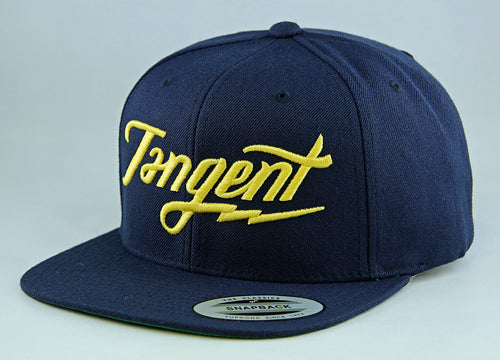 Tangent Bolt Snapback Hat-OSFA-Navy/Yellow - 1