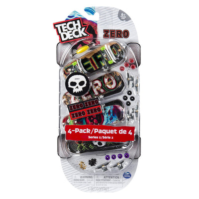 Tech Deck Mini Skateboard-Zero Series 2-4 Pack